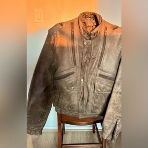 Vintage Hein Gericke Leather Motorcycle jacket Size 40